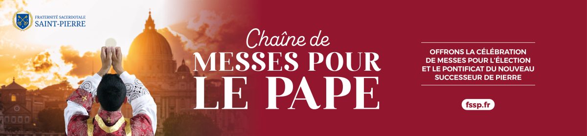 Faire célébrer la messe pour le&nbsp;Pape!